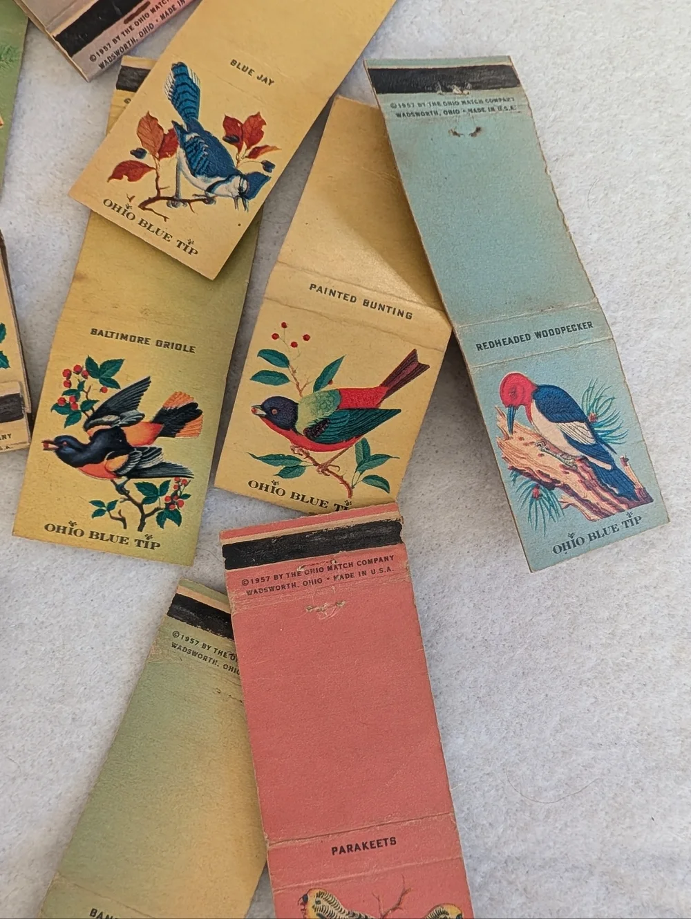 Vintage Fish,Bird & Butterfly Decorative Matchbook Lot Of 16 - Picture 4 of 5